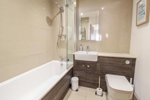 Et badeværelse på Crabapple Cottage, Southwold