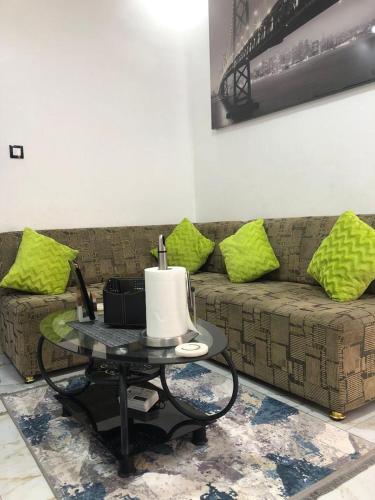 Ruang duduk di Seckebe immo et Business STUDIO DAKAR Suite 4