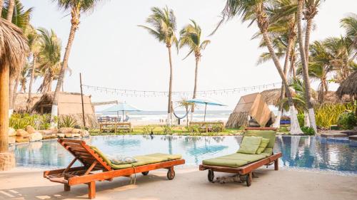 Bazén v ubytování Casa Yalma Kaan Acapulco Hotel - Solo Adultos nebo v jeho okolí