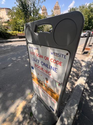 a parking meter on the side of a street at Göreme Hostel in Goreme