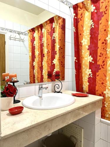 Koupelna v ubytování Appartement en résidence privée