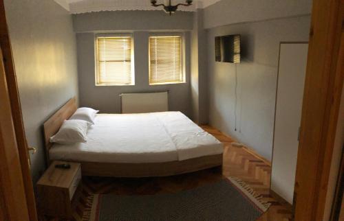 Ένα ή περισσότερα κρεβάτια σε δωμάτιο στο Apartament Axa Brâncuși