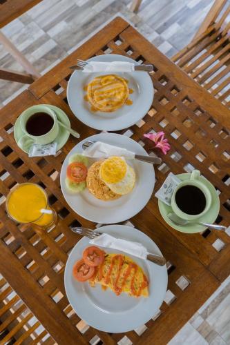 Mad i villaen eller i nærheden