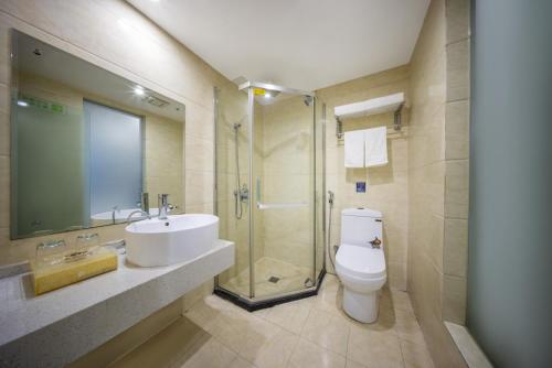 Koupelna v ubytování 义乌商洲宾馆国际商贸城店Yiwu Shangzhou Hotel - International Trade City