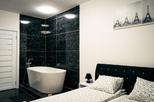 Kúpeľňa v ubytovaní Püspök Flat