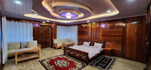 Ένα ή περισσότερα κρεβάτια σε δωμάτιο στο Brokpa Estate