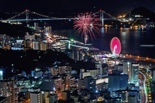 アパートメントから撮影された、または一般的な下関市の景色