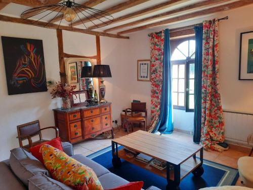 Zona d'estar a La Ferme Neuve