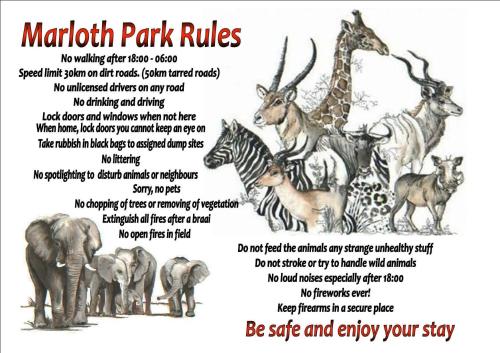 a picture of a group of wild animals at Rosendal Kruger View Villa in Marloth Park