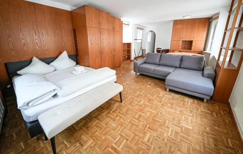 Χώρος καθιστικού στο Bodensee Apartments