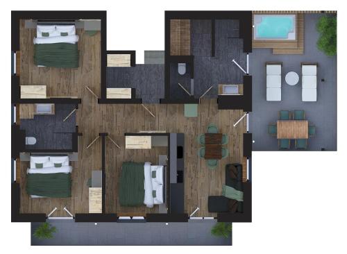 Gallery image of Das Goldjuwel - Luxury Apartments with private Spa in Goldegg
