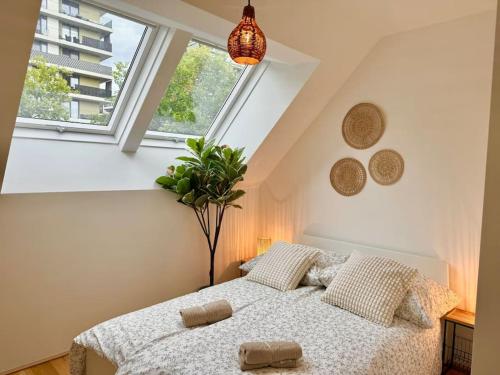 Rooftop Apartment with Balcony & Free Parking