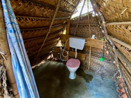 Koupelna v ubytování Nilana beach cabana