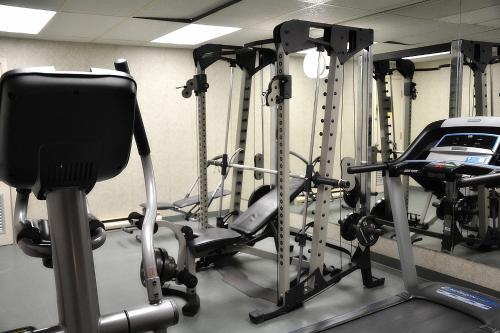 Das Fitnesscenter und/oder die Fitnesseinrichtungen in der Unterkunft Condos Memphrémagog