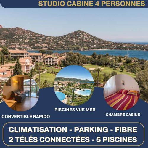 Studio Cabine village Cap Esterel avec wifi