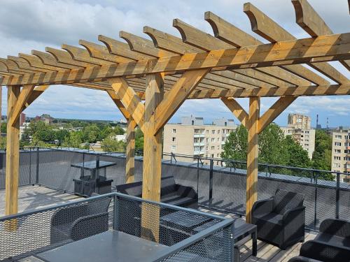 Balkón nebo terasa v ubytování Milda's apartment Kaunas