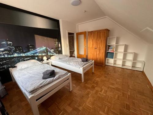 Postel nebo postele na pokoji v ubytování Ferienwohnung Ekaterina