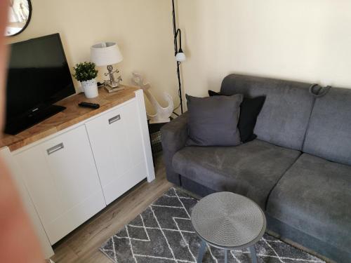 Ruang duduk di Seepark Sellin Apt. 351