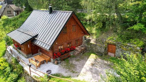 El edificio en el que está el chalet de montaña