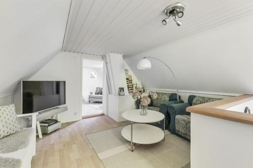 TV a/nebo společenská místnost v ubytování Swedish Idyll