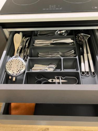 Dapur atau dapur kecil di Suite Santa Maria