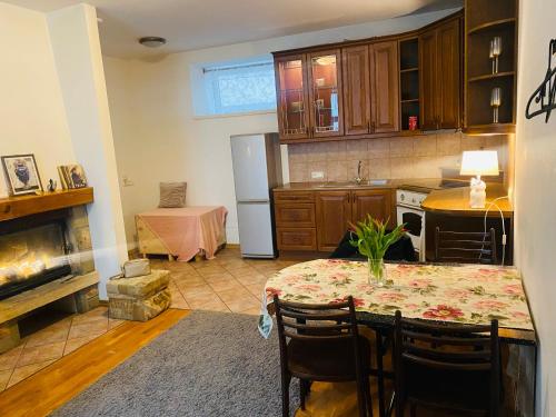 Η κουζίνα ή μικρή κουζίνα στο Cozy oldtown apartment next of Town hall square