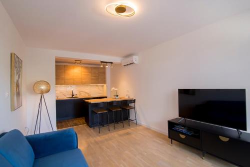 Apartment Blue Velvet