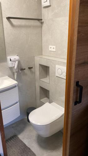 Koupelna v ubytování Villa Vlokje