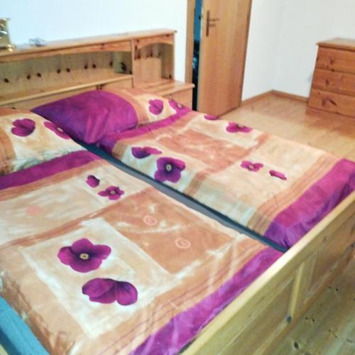 Ein Bett oder Betten in einem Zimmer der Unterkunft Panoramablick Line