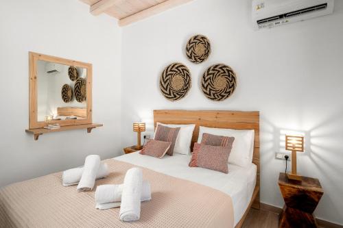 Postel nebo postele na pokoji v ubytování Papadia Luxury Apartments