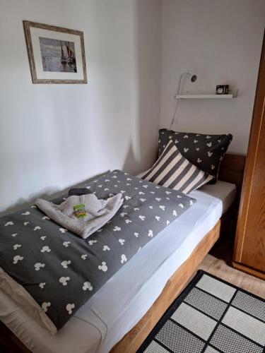 Postel nebo postele na pokoji v ubytování Das Apfelhaus