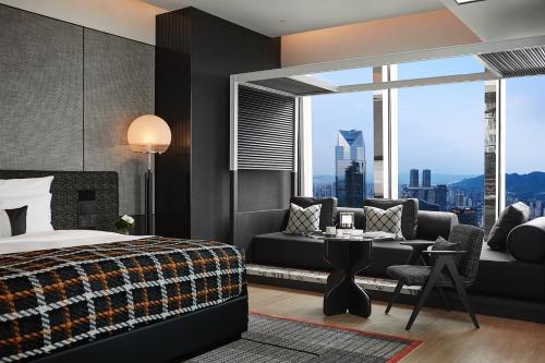 ISEYA Panoramic Hotel Chongqing Jiefangbei Flagshipにあるシーティングエリア