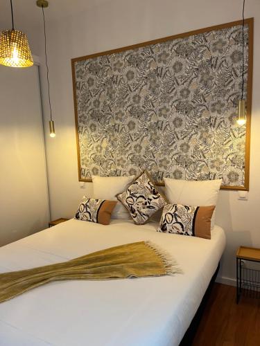 Ένα ή περισσότερα κρεβάτια σε δωμάτιο στο Aquitain Home chambre studio appartement Gare Saint Jean