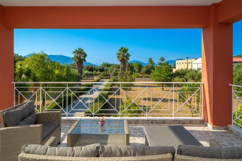 a view from the living room of a house at Villa Ritrovo in Sami