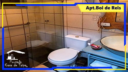 Koupelna v ubytování Pousada Casa de Taipa