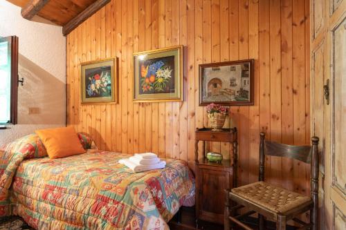 Ένα ή περισσότερα κρεβάτια σε δωμάτιο στο Chalet Bodone by Halldis
