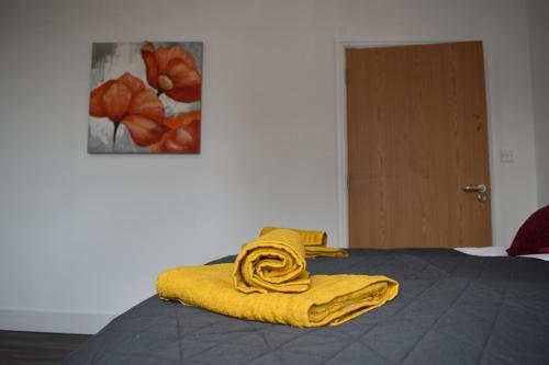 Postel nebo postele na pokoji v ubytování Beech Apparent lovely spacious double room