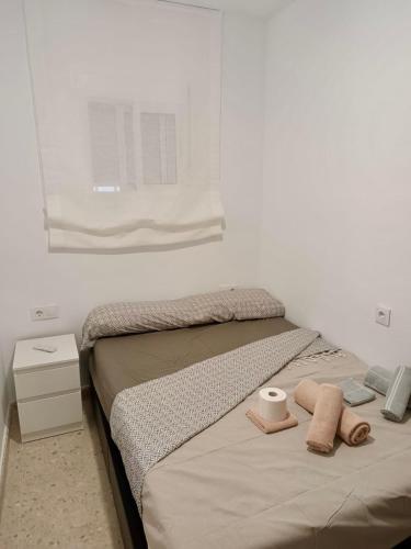 Postel nebo postele na pokoji v ubytování Apartamento Marismas El Portil