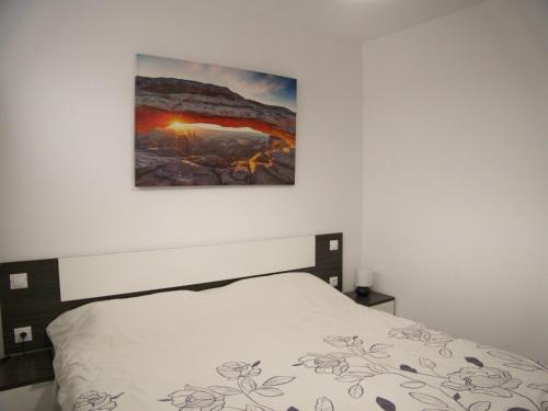 Postel nebo postele na pokoji v ubytování BIT home