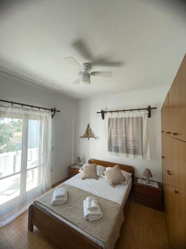Katil atau katil-katil dalam bilik di Casa di Ricci Paros