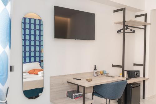 Postel nebo postele na pokoji v ubytování B&B Maiori Suites