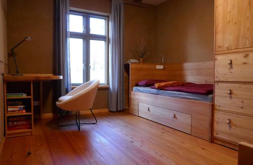 Postel nebo postele na pokoji v ubytování Zum alten Forsthaus