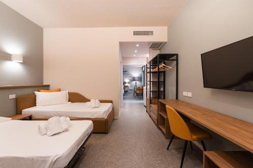 Postel nebo postele na pokoji v ubytování Hotel Stella Del Mare