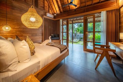 Χώρος καθιστικού στο Kayu Retreat - Traditional luxe in calm area of Ubud