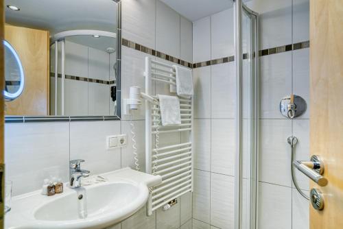 Koupelna v ubytování Hotel Sonnenhof Gerlos Centrum
