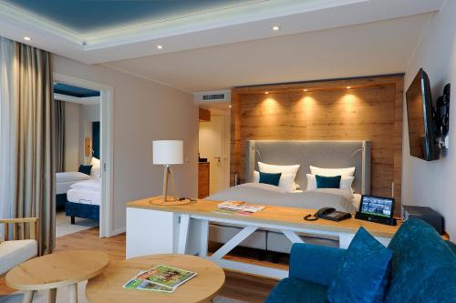 Postel nebo postele na pokoji v ubytování MICHELS Wellness- & Wohlfühlhotel