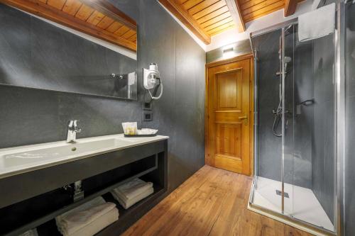Koupelna v ubytování Nord Hotel