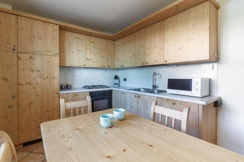 Kuchyň nebo kuchyňský kout v ubytování Chalet Ceppo