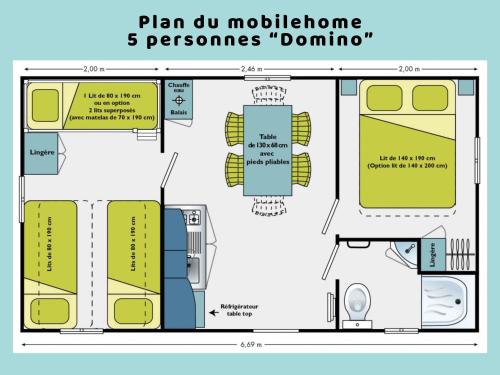 Планировка Evasion au cœur de l'Alsace - Bungalow familial pour 5