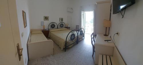 TV a/nebo společenská místnost v ubytování Albergo Regina